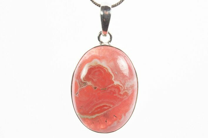 Rhodochrosite Pendant (Necklace) - Sterling Silver #317606